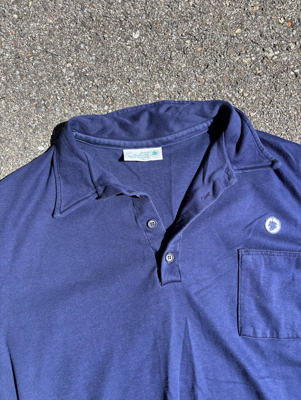 vintage single stitch Navy short sleeve polo shirt